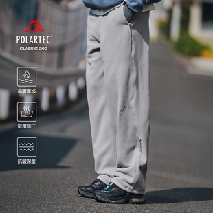 RESTICK【Polartec 200】摇粒绒直筒卫裤加厚保暖休闲长裤男冬季