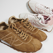 外贸鞋 德训鞋 38码 羊绒皮真皮美拉德棕系带轻薄平底运动休闲鞋