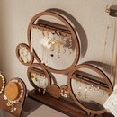 首饰展示架胡桃木贴皮多圆耳环架收纳架饰品珠宝陈列店铺拍摄摆件