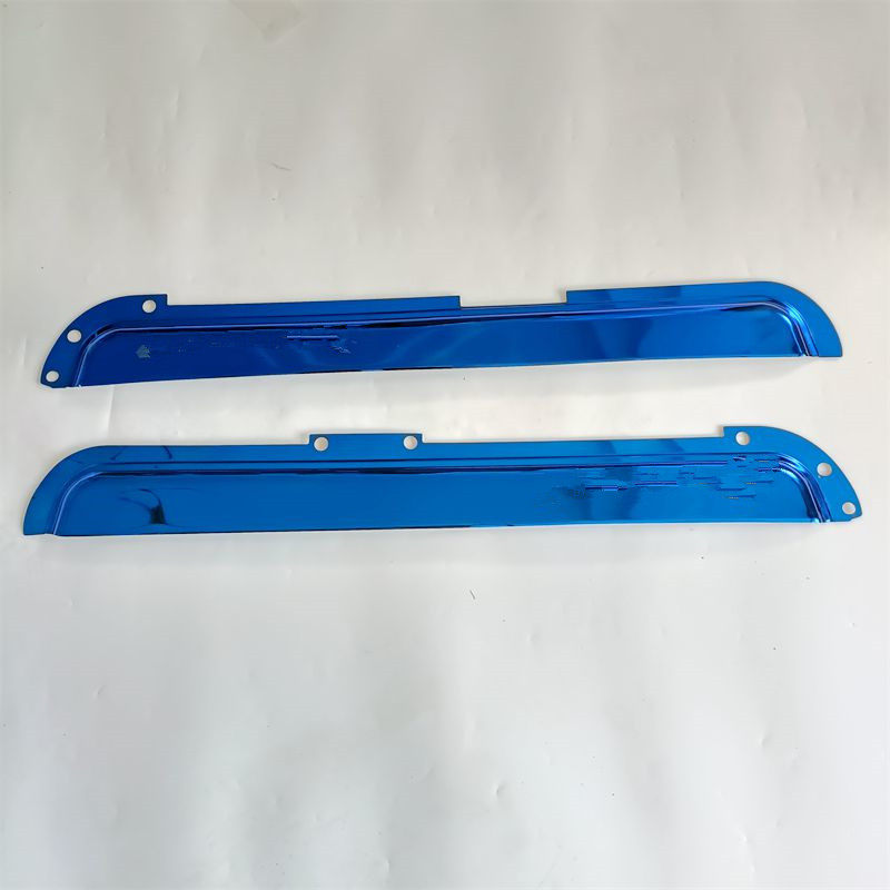 适配重汽汕德卡C5H C7H G7货车车窗蓝色不锈钢晴雨挡雨眉遮雨板