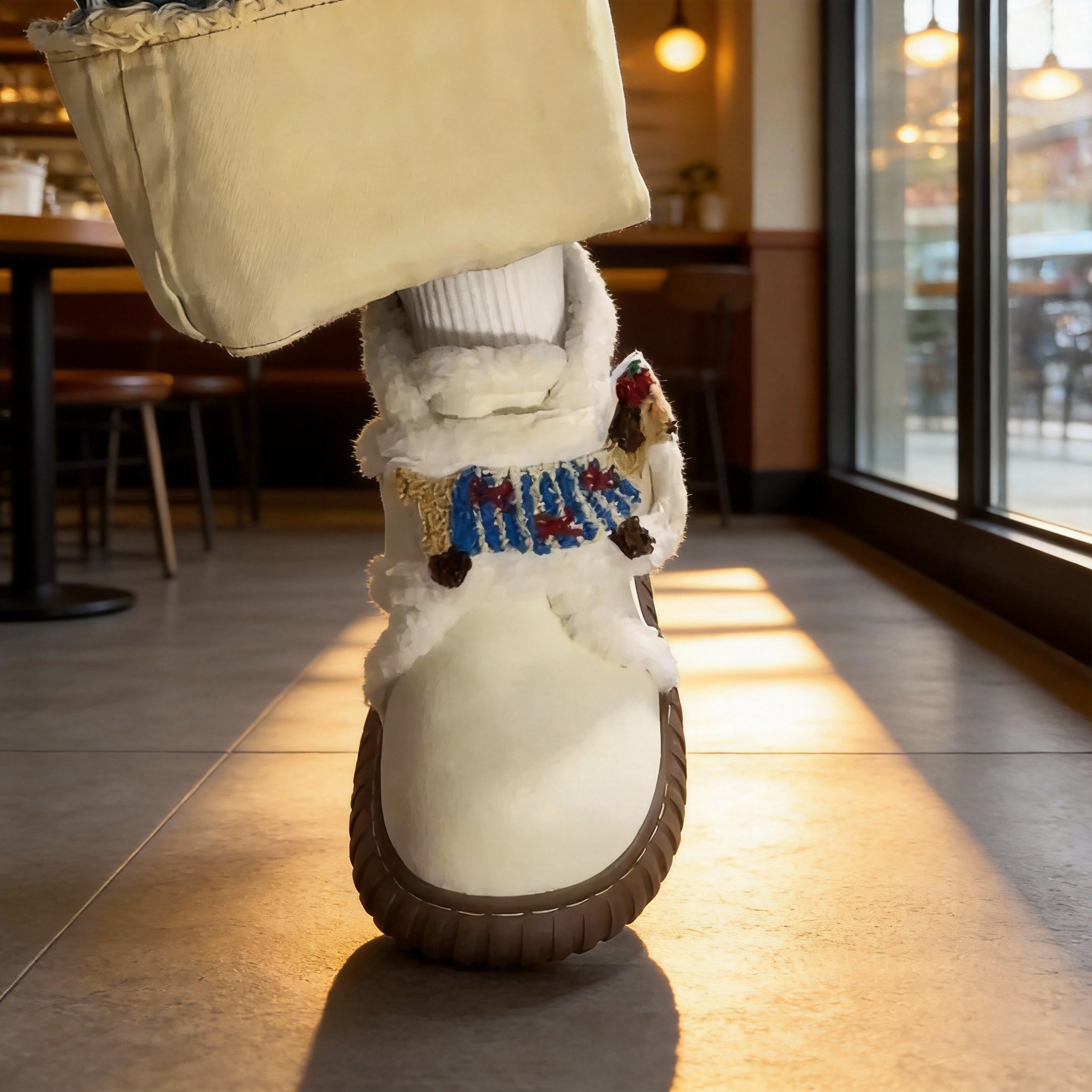 可爱趣味白色百搭厚底保暖时尚雪地靴2025冬季新款加绒短筒棉鞋女,女鞋,时尚雪地靴,淘宝优惠券,粉丝福利购,淘宝优惠卷