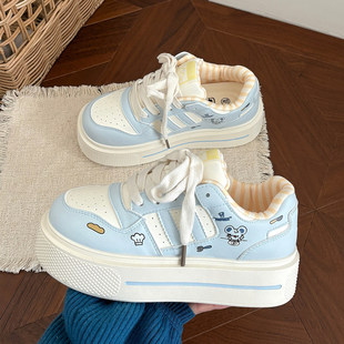 荔枝公园小众厚底增高板鞋子女2026新款百搭小白鞋女潮鞋学生鞋