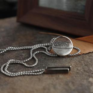 设计感复古可口可乐小众钢链波洛领带银色西部牛仔BOLO TIE潮搭款