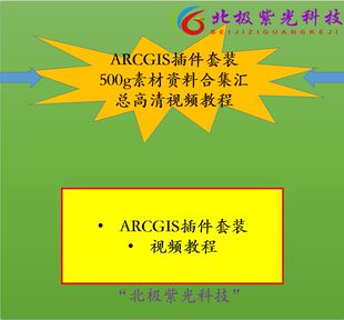 ARCGIS插件套装500g素材资料合集视频教程加载在线地图裁剪分幅