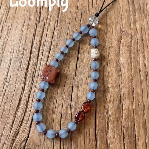 海盐奶咖小猫防丢手机挂绳