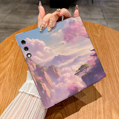 适用荣耀Vpurse手机壳Magicv2至臻版/Magicvs至臻版/Magicv3翻盖皮套Magicvs3插画Magicvs2彩绘Magicv5防摔潮