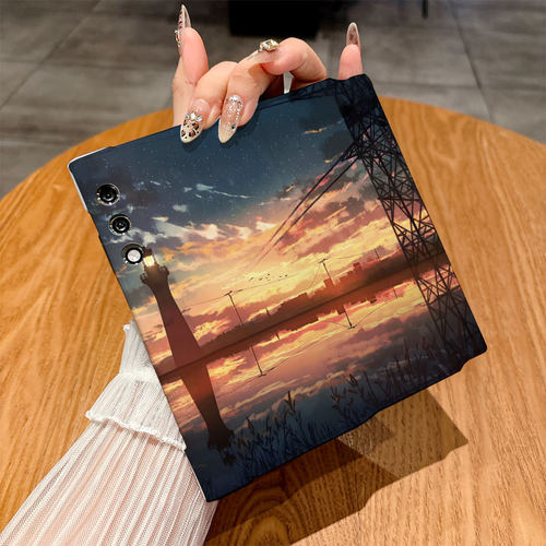 适用荣耀Vpurse手机壳Magicvs3/Magicvs2/Magicv3翻盖皮套Magicv5仿皮Magicv2至臻版彩绘Magicvs创意Magicv2