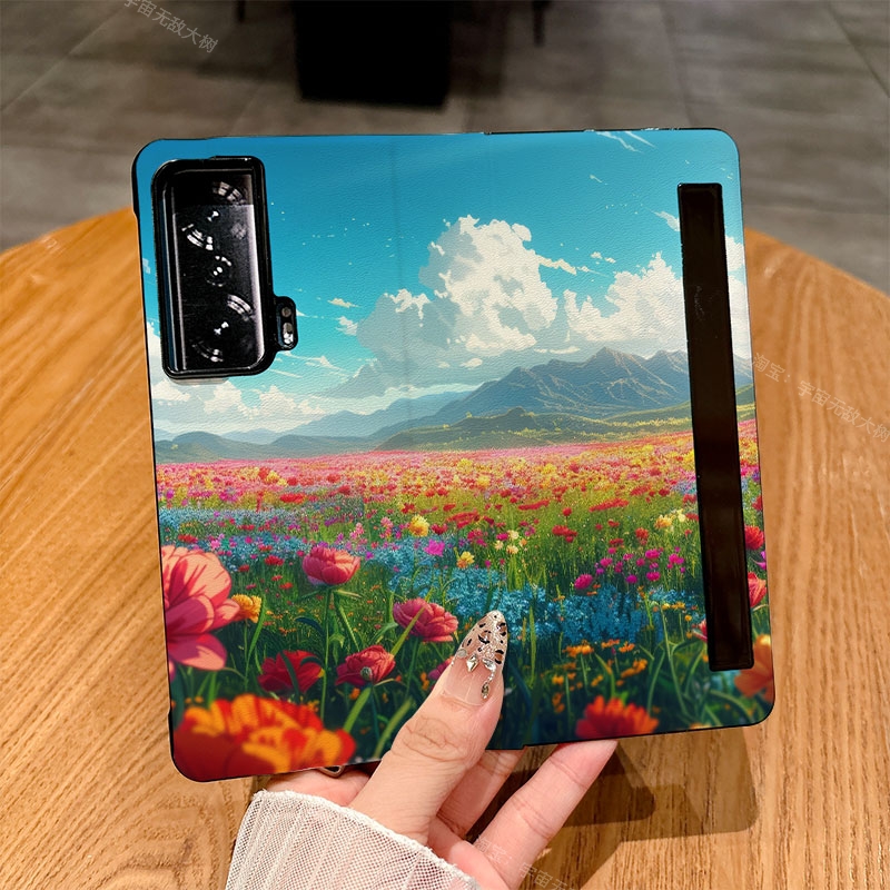 适用荣耀Magicvs手机壳Magicv3/Magicvs2/Magicv5典藏版翻盖皮套Magicvs至臻版防摔Magicv2中国风Magicv5仿皮