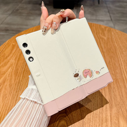 适用荣耀Vpurse手机壳Magicvs3/Magicv2/Magicvs至臻版翻盖皮套Magicv3彩绘Magicv2至臻版个性Magicvs2插画潮