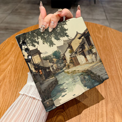 适用荣耀Vpurse手机壳Magicvs3/Magicvs至臻版/Magicv3翻盖皮套Magicv5插画Magicvs仿皮Magicv2至臻版创意潮