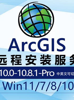Arcgis10.2远程安装arcmap10.2/10.3/10.4/10.61/10.8.2软件包Pro