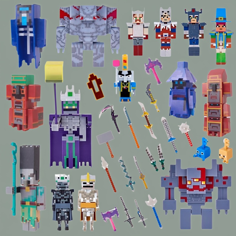 我的世界积木人仔拼装玩具