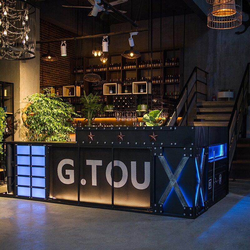 复古收银台工业风接待铁艺店铺餐厅饭店理发店咖啡厅创意酒吧吧