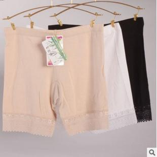 夏季 中腰四角裤 无痕莫代尔透气显瘦 女士防走光安全裤 全棉平角裤