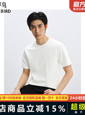 太平鸟男装满版提花短袖T恤夏新款斯文体恤B1CNF2225