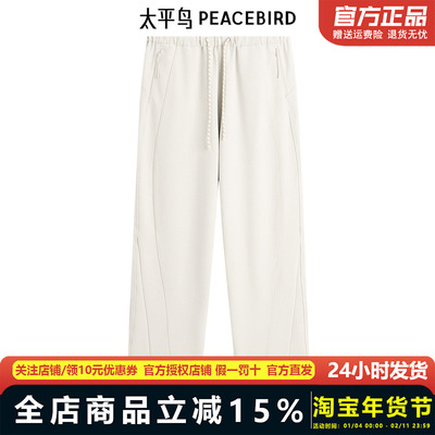 太平鸟男装 直筒休闲卫裤时尚男士休闲裤B1GMF1242