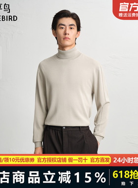 【商场同款】太平鸟男装 修身羊毛打底衫冬季高领毛衫男B1EGF4606