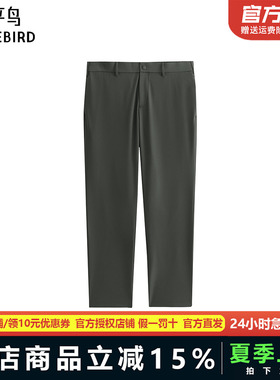 太平鸟男装 2025年夏季新款修身商务休闲裤B1GGF2240