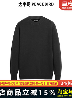 【商场同款】太平鸟男装毛衣冬季绵羊毛修身打底衫 B1EBE4245
