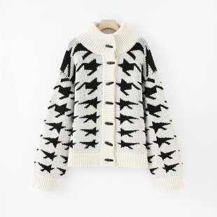 秋季 开衫 针织衫 厚款 25225 休闲百搭休闲毛针织衫 甜甜粉丝专享