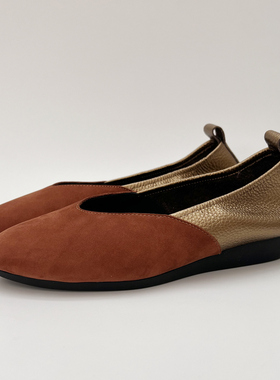 柔软舒适平底鞋柜雅氏女鞋真皮软面软底帆船鞋妈妈鞋宽楦低跟单鞋