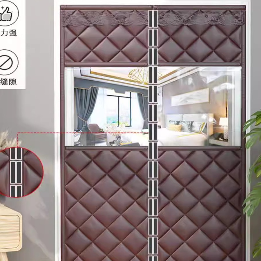 龙塑免打孔安装门帘隔断帘