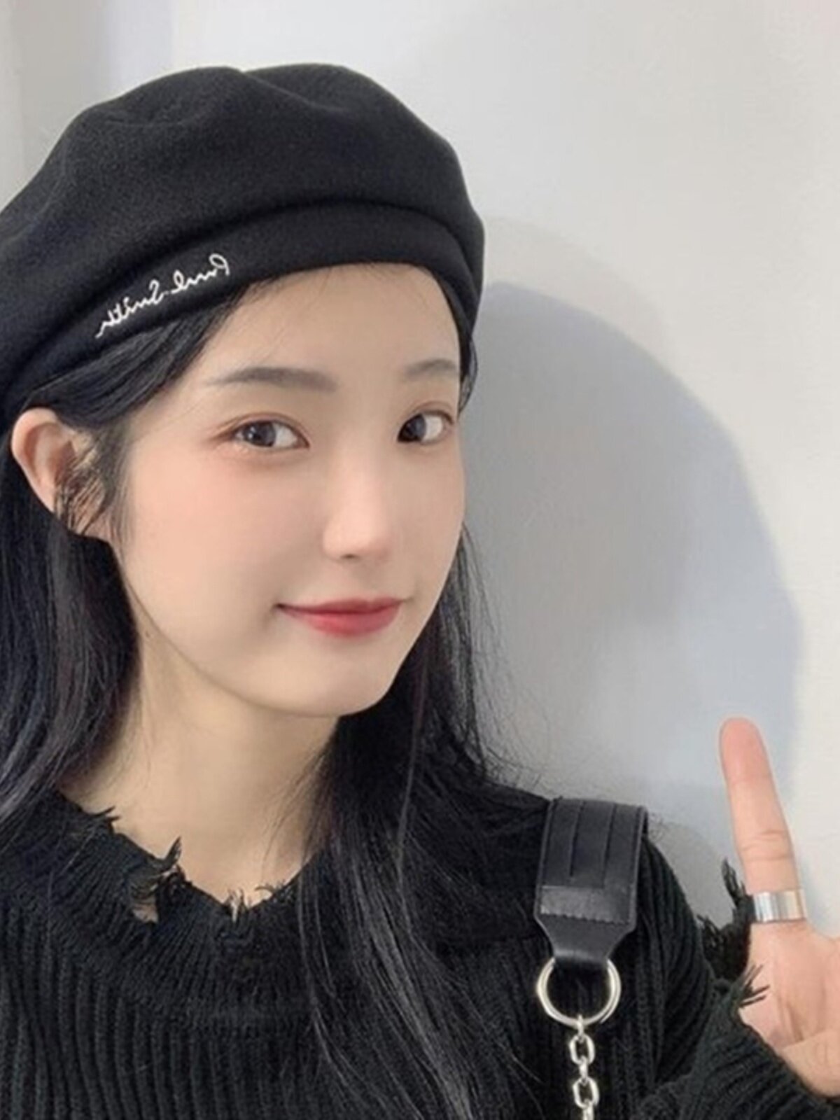 프렌치 쿠어 케바 울 자수 베레모 여성 가을 겨울 복고풍 화가 모자 달콤한 팔각형 모자