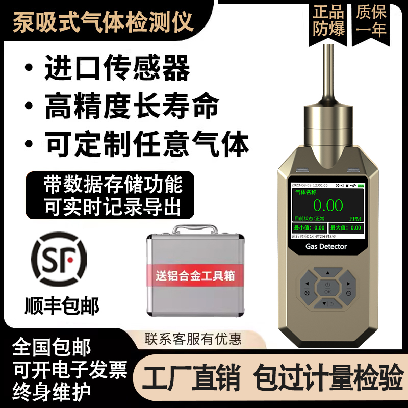 泵吸式气体浓度检测仪