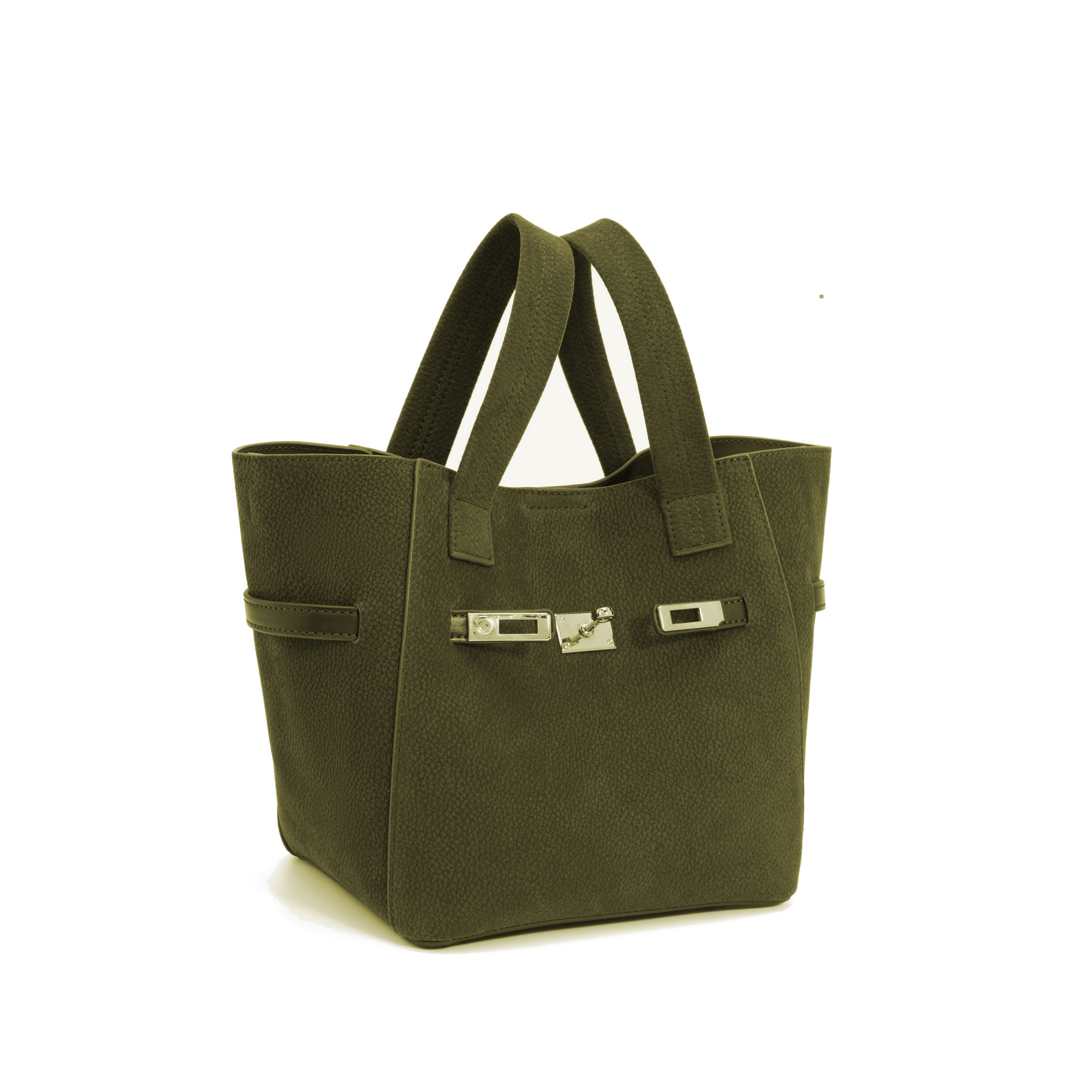 25年新款秋冬季手提菜篮子水桶包2179墨绿