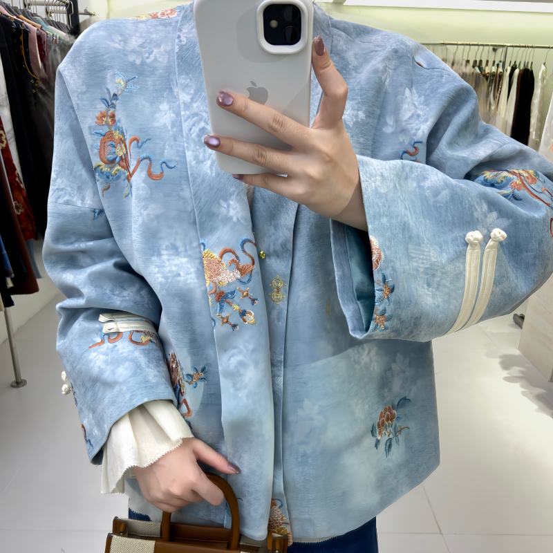 JINYU矜羽【辰景】新中式轻国风外套女秋冬款上衣