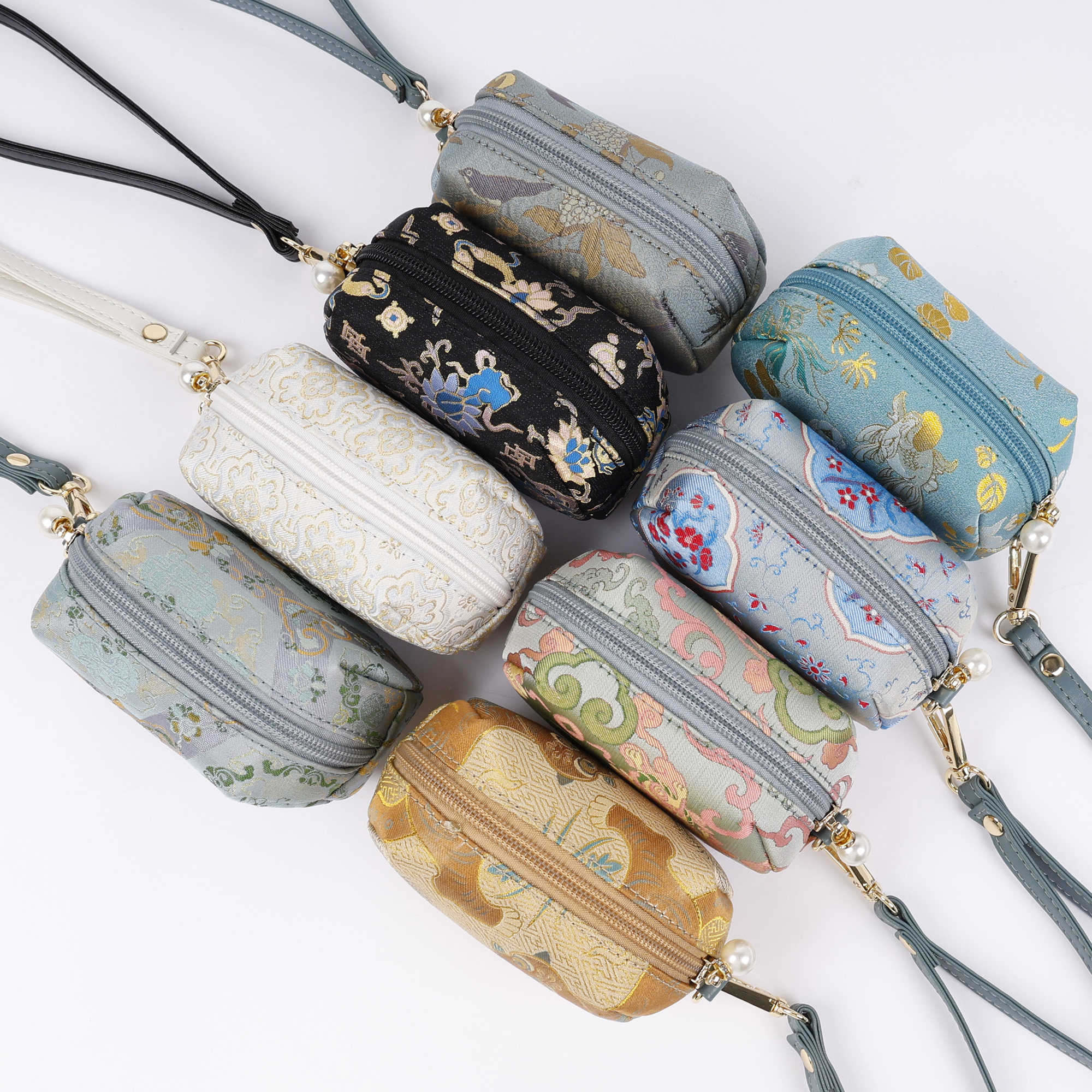 宋锦零钱包！非遗新中式小众设计,箱包皮具/热销女包/男包,手拿包,淘宝优惠券,粉丝福利购,淘宝优惠卷