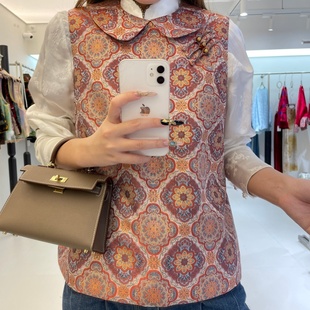 JINYU矜羽【寻幽】新中式国风宋锦马夹女秋款马甲坎肩