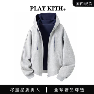 【国内现货】PLAY KITH 美式重磅卫衣男女春秋季潮牌痞帅连帽外套