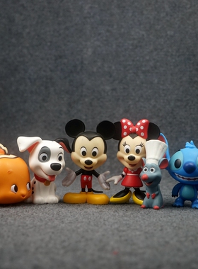 FB4卡通公仔小丑鱼料理鼠王搪胶玩具模玩摆件瑕疵