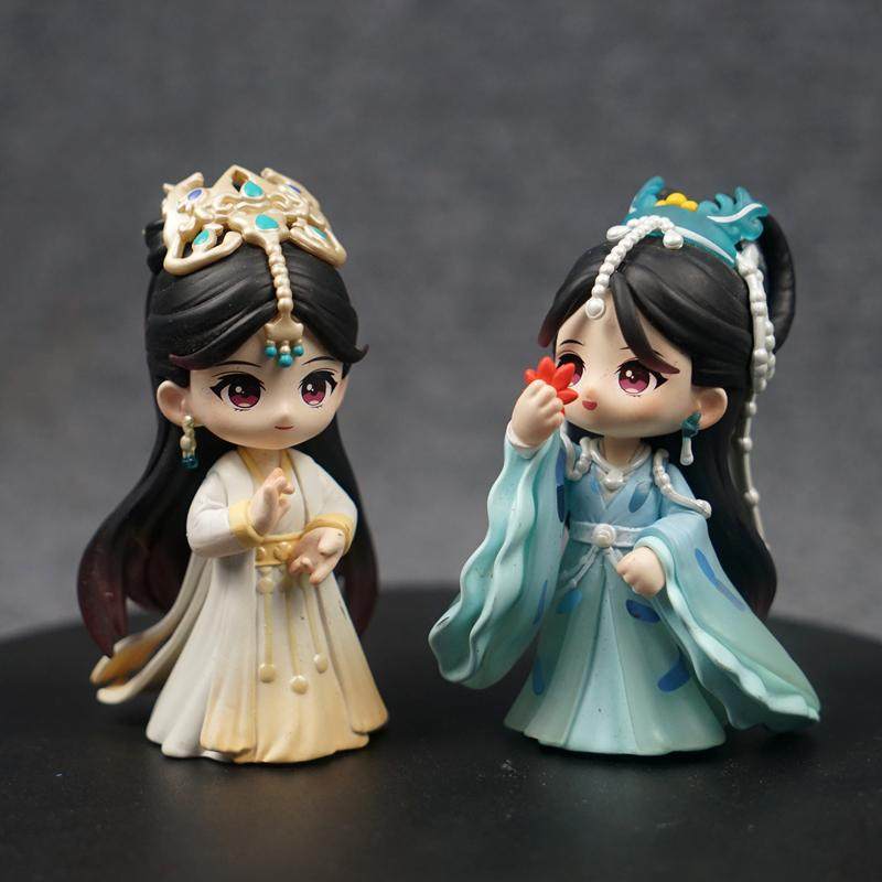 正版散货古风盲盒国潮四大美人盲盒手办公仔汉服玩偶摆件生日礼物