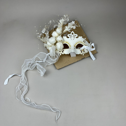 威尼斯狂欢节复古手工珍珠面具