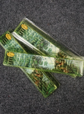 EA2卡通恐龙迷宫直尺绘图尺子学生文具3D迷宫15cm