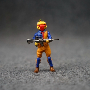 堡垒之夜人偶公仔迷你版汉堡人模玩摆件