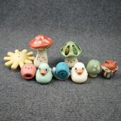 外单散货婴儿宝宝戏水玩具小鸭子小动物洗澡安抚玩具手指动物玩具