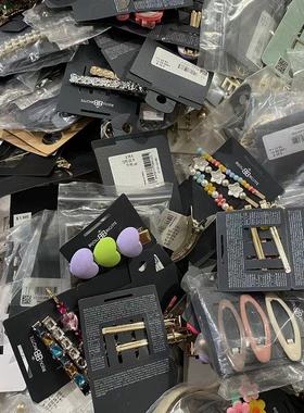 FA1外贸孤品抓夹杂款抓发夹BB夹一字夹马尾夹随机4卡