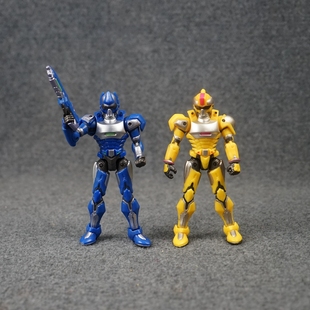 A3卡通动漫人偶战队玩具蓝色天空斗士四肢可动瑕疵