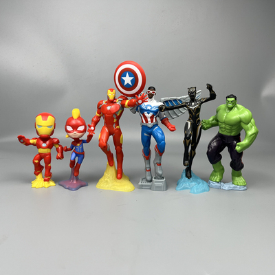 漫威英雄拼装人偶模玩摆件