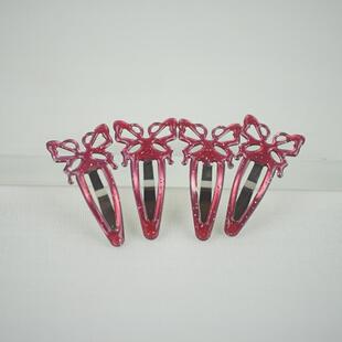 KA4强货散货优质全滴胶儿童蝴蝶发夹边夹发夹掰卡留海夹小号发夹