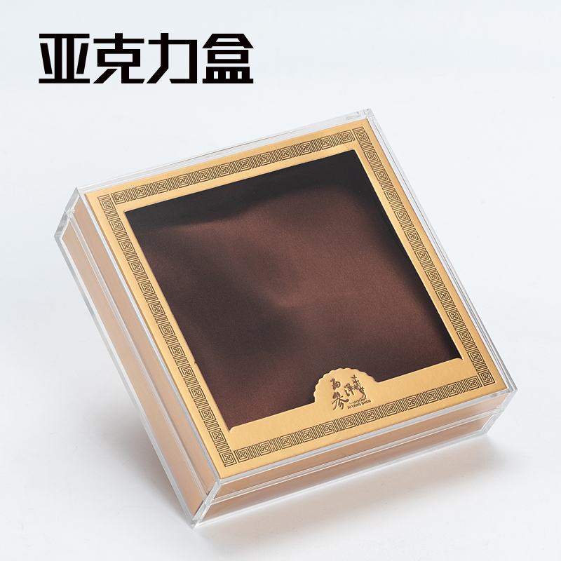 西洋参花旗参铁皮枫斗石斛亚克力塑料盒内盒包装礼盒咖啡色卡纸款