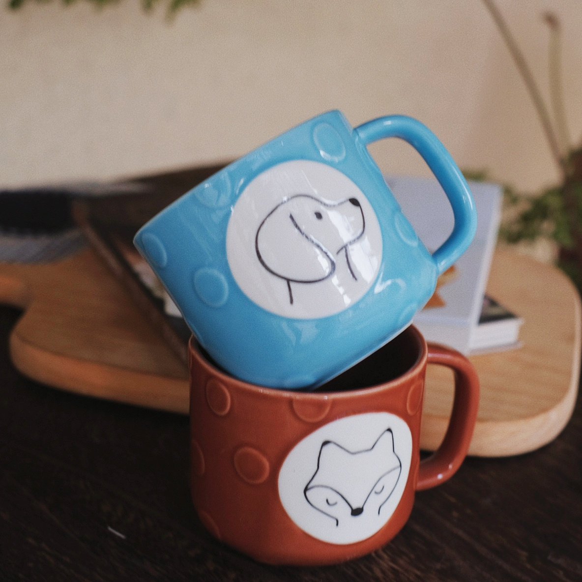 原创手绘可爱猫咪陶瓷马克杯高颜值咖啡杯碟情侣水杯早餐杯子礼物