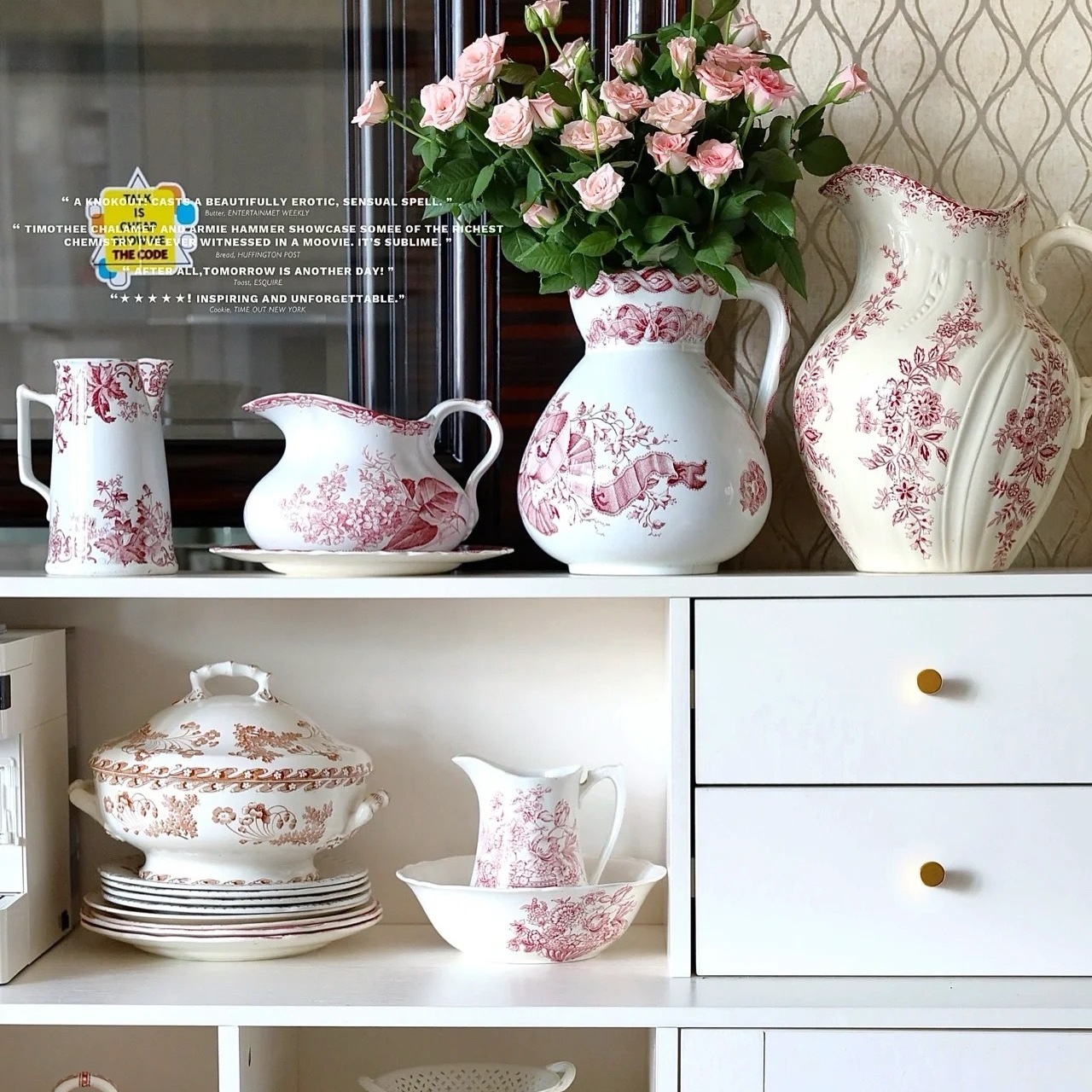 景德镇陶瓷花瓶摆件客厅插花富贵竹高级感创意新中式欧式美式装饰