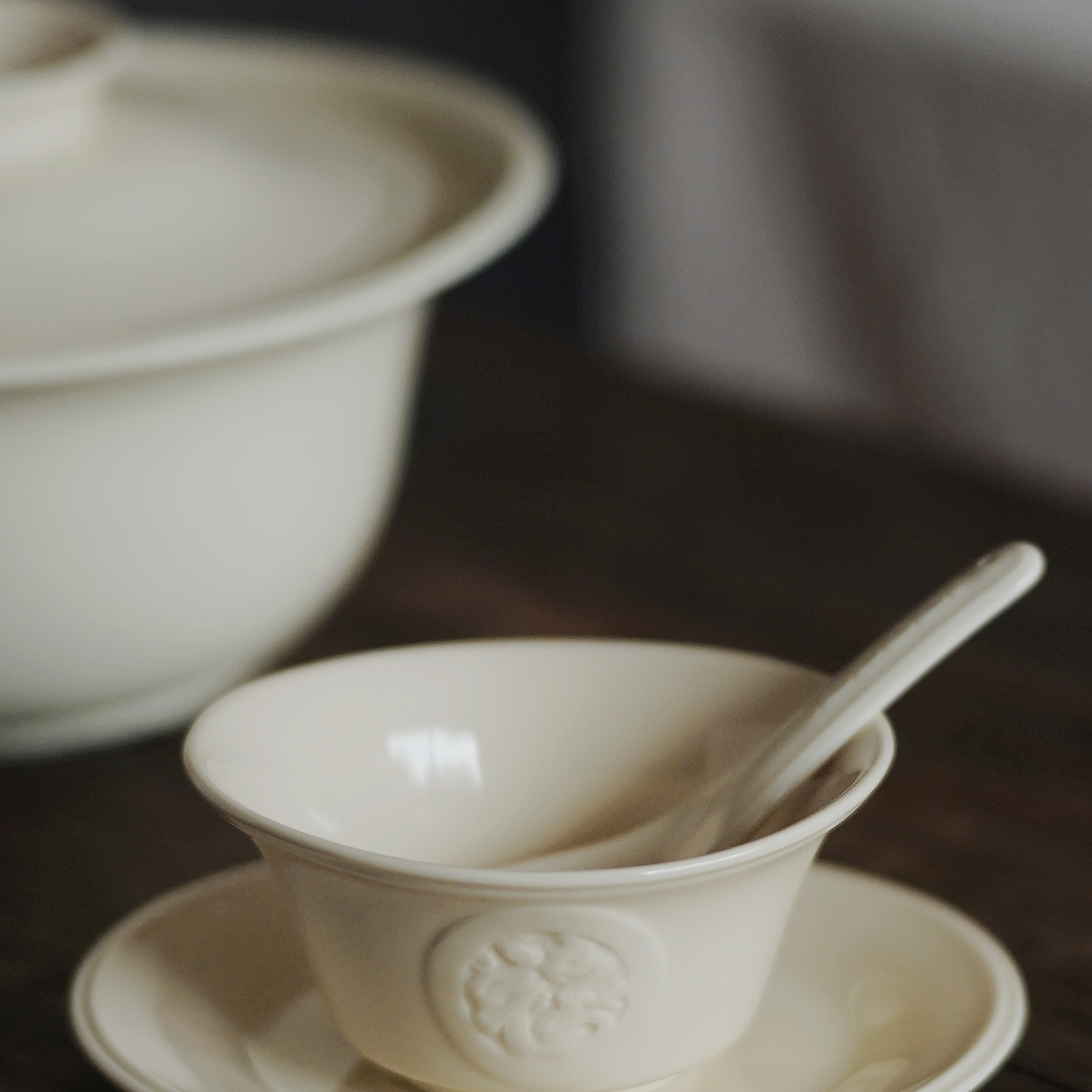 高颜值带盖饭盅双耳陶瓷炖盅隔水炖煲汤盅炖罐家用防水汤盅有营养