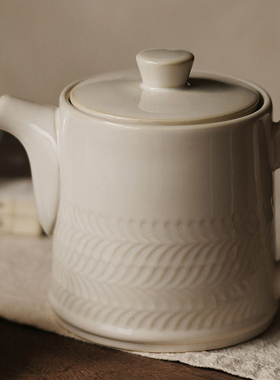 高颜值denby丹碧复古陶瓷杯马克杯咖啡杯情侣水杯碟天然画布水壶