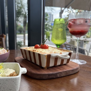 LePantry陶瓷手绘烤盘商用烤肉焗饭碗家用烤箱专用器皿双耳长方盘