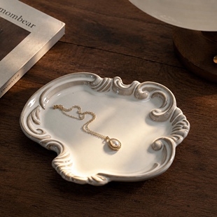 villatte astier de 手工黑陶土小碟小盘子水果盘adv法式复古餐具